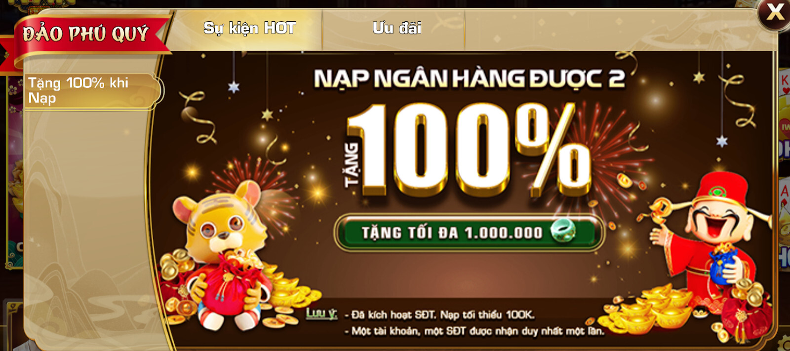 Nhà cái khuyến mãi 100k lần nạp đầu - Hướng dẫn chi tiết