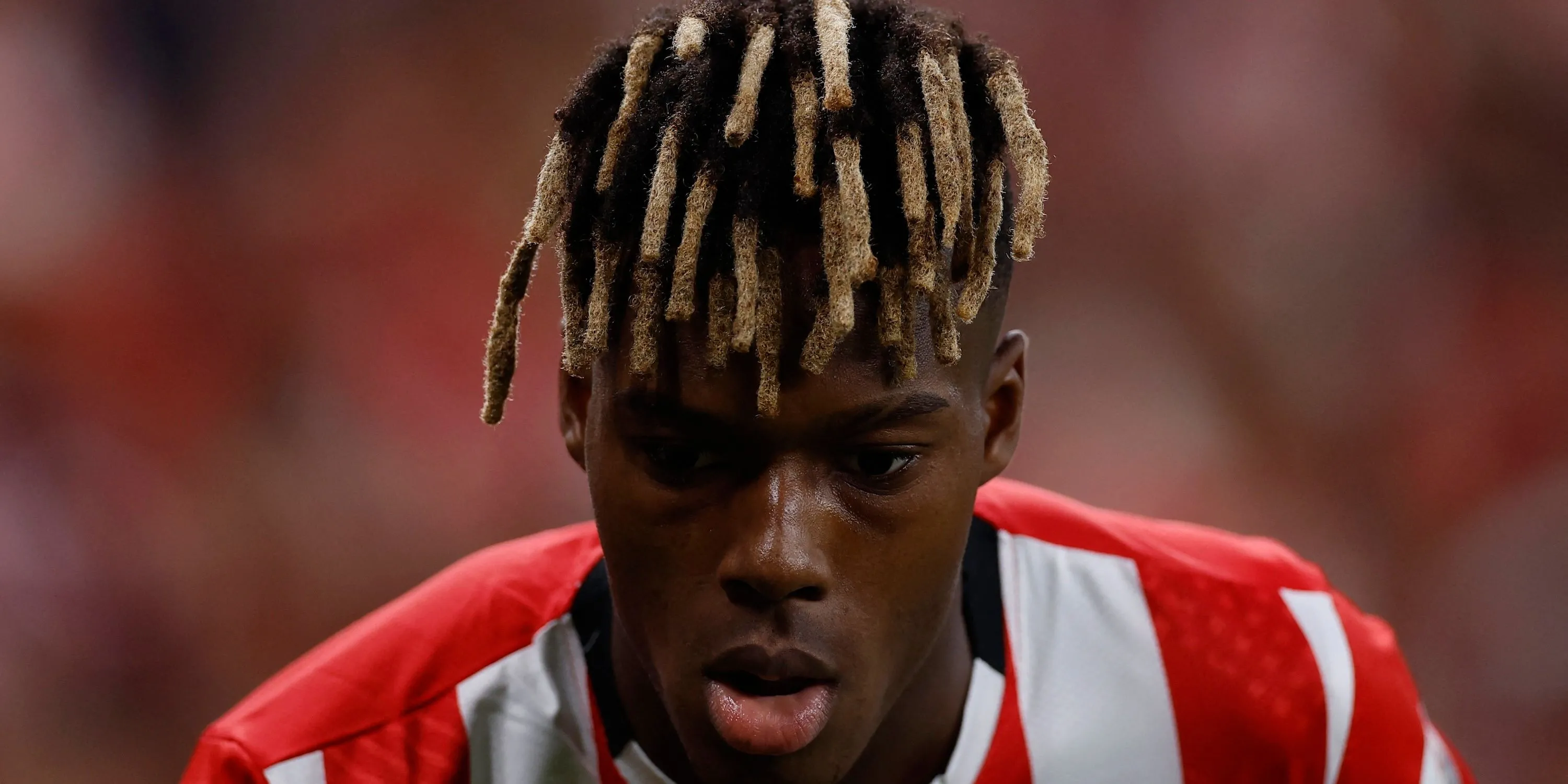 Cầu thủ chạy cánh Nico Williams của Athletic Bilbao trong một trận đấu