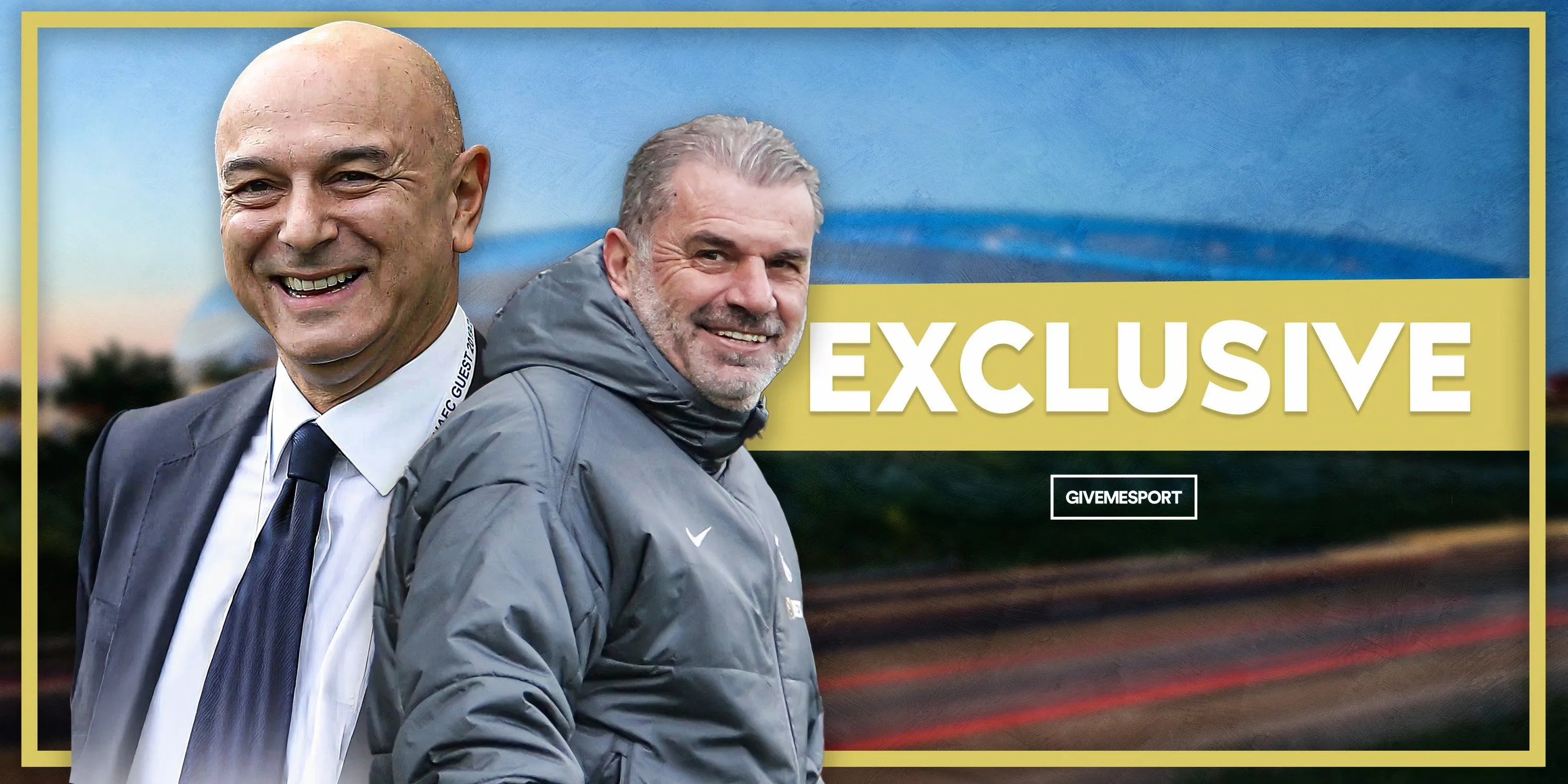 Chủ tịch Tottenham Daniel Levy và HLV Ange Postecoglou