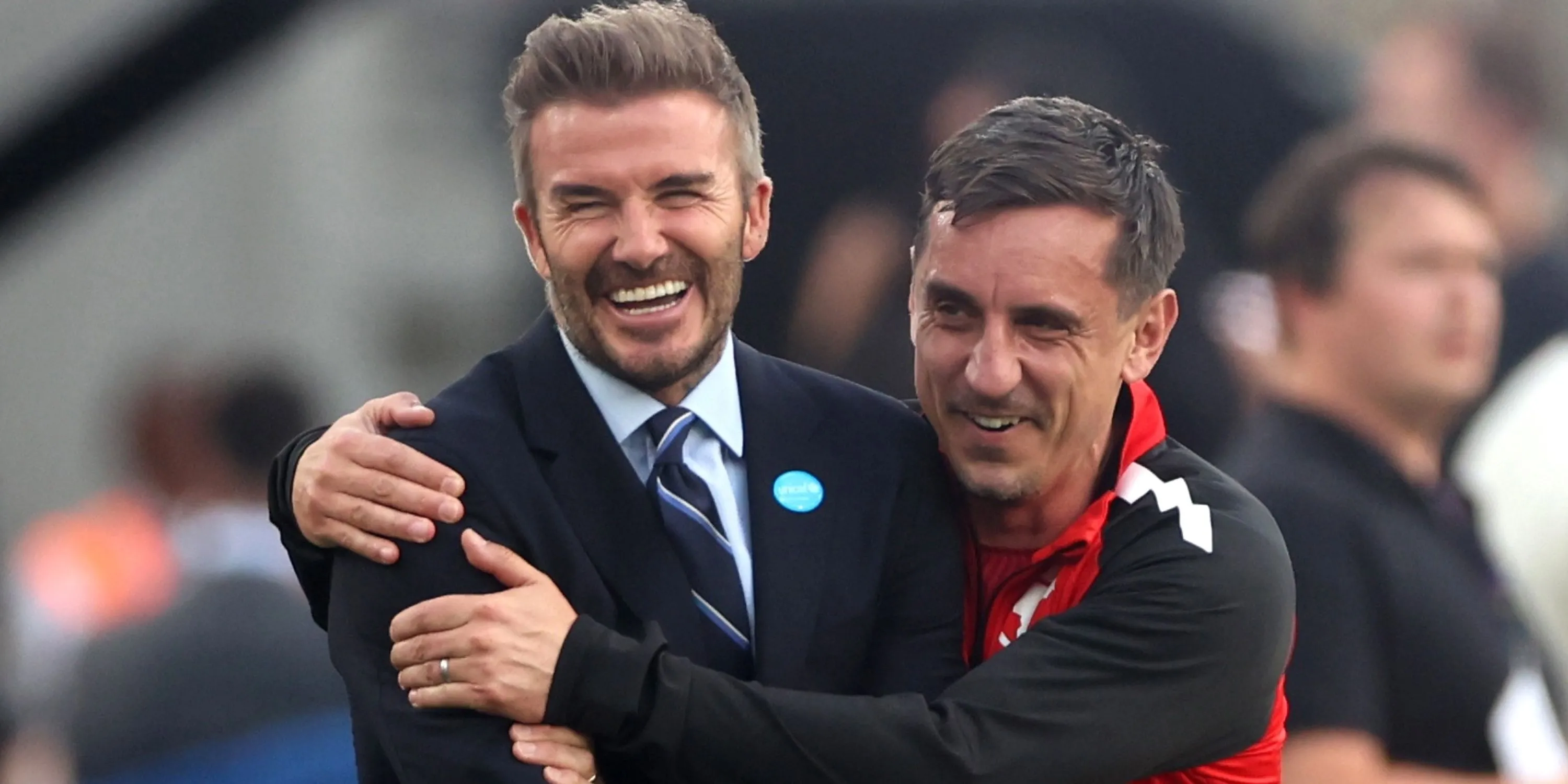 David Beckham và Gary Neville, hai cựu danh thủ Manchester United