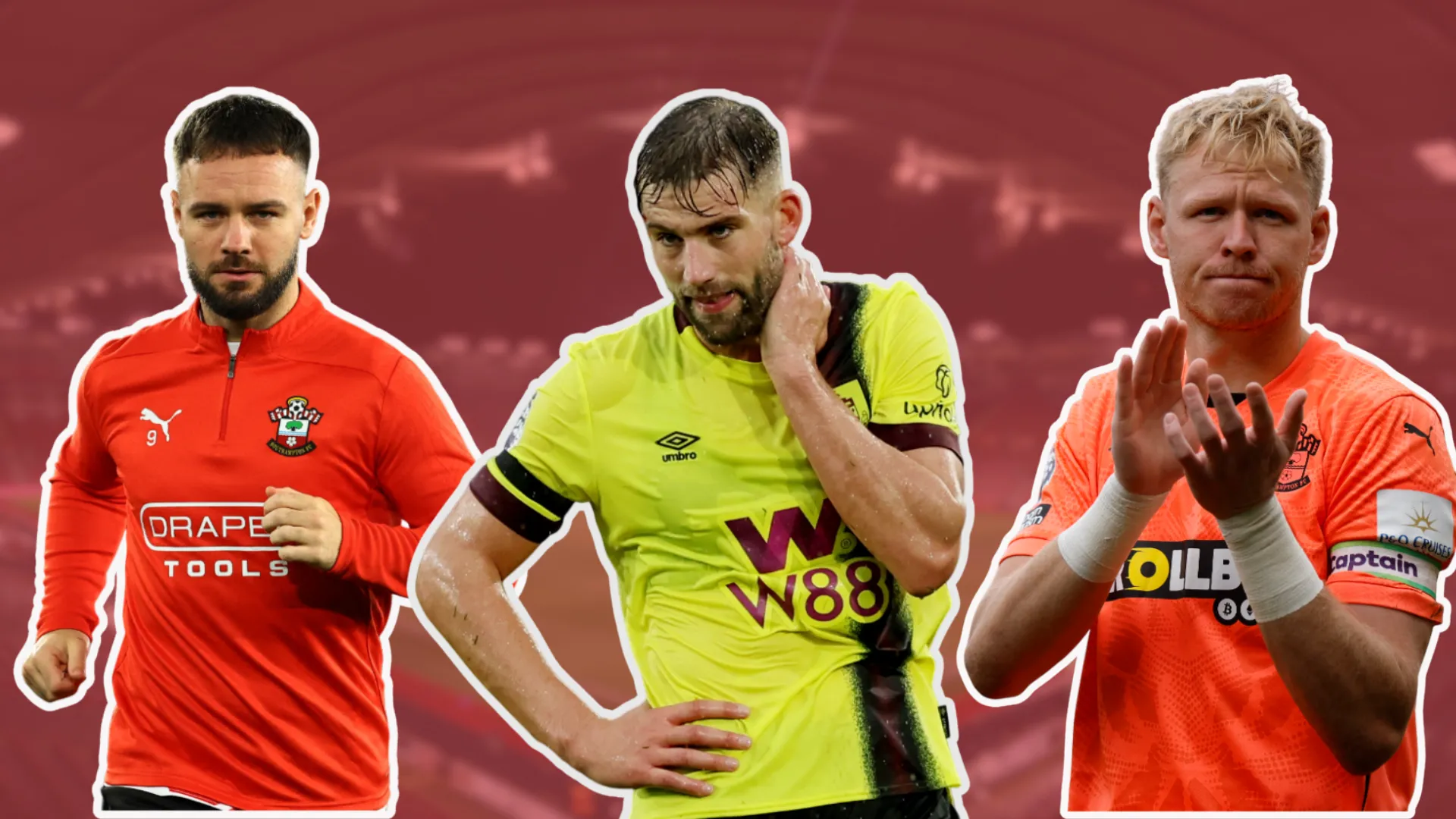 Adam Armstrong (Southampton) trong một pha tranh bóng, tiền đạo chủ chốt cho mục tiêu thăng hạng