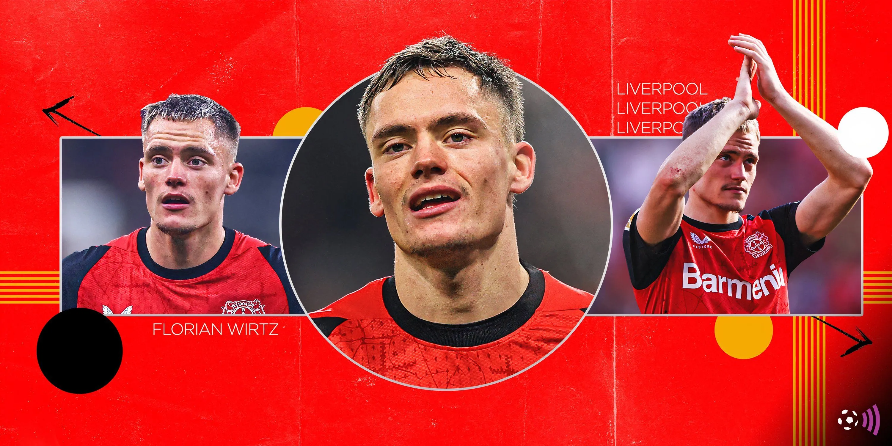 Florian Wirtz trong màu áo Liverpool