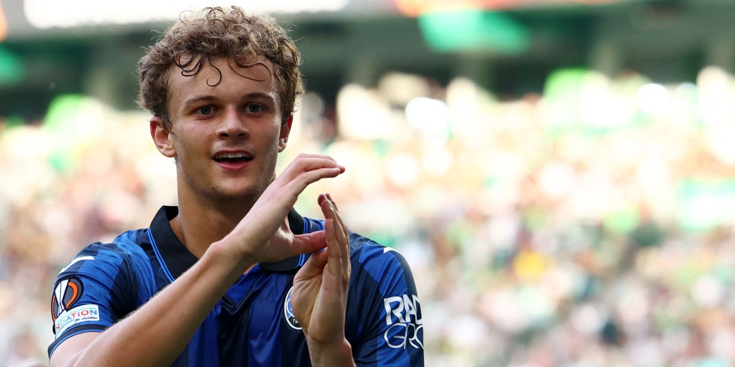 Hậu vệ trẻ Giorgio Scalvini trong màu áo Atalanta