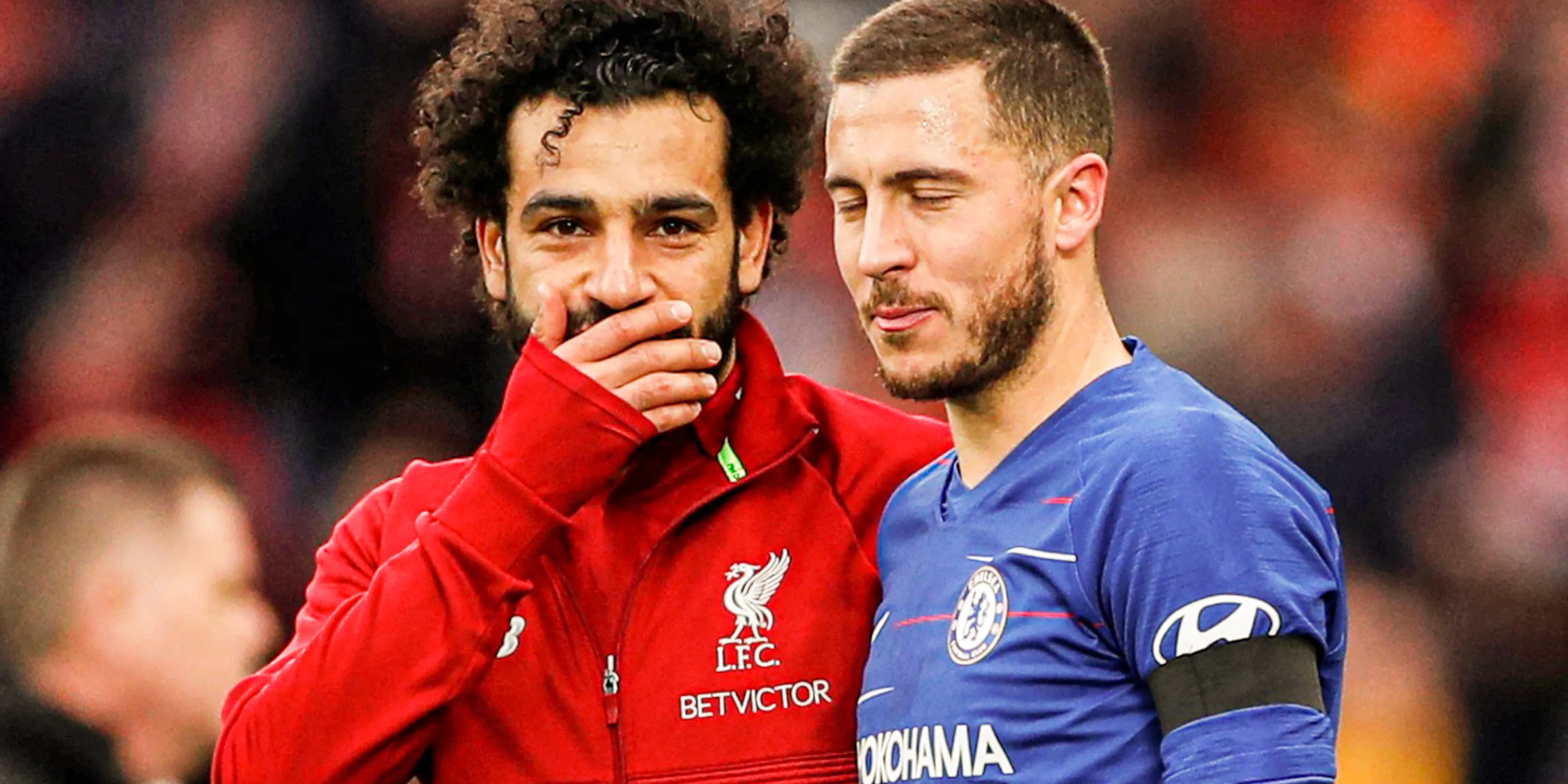 Mohamed Salah và Eden Hazard trong khoảnh khắc thi đấu cùng nhau
