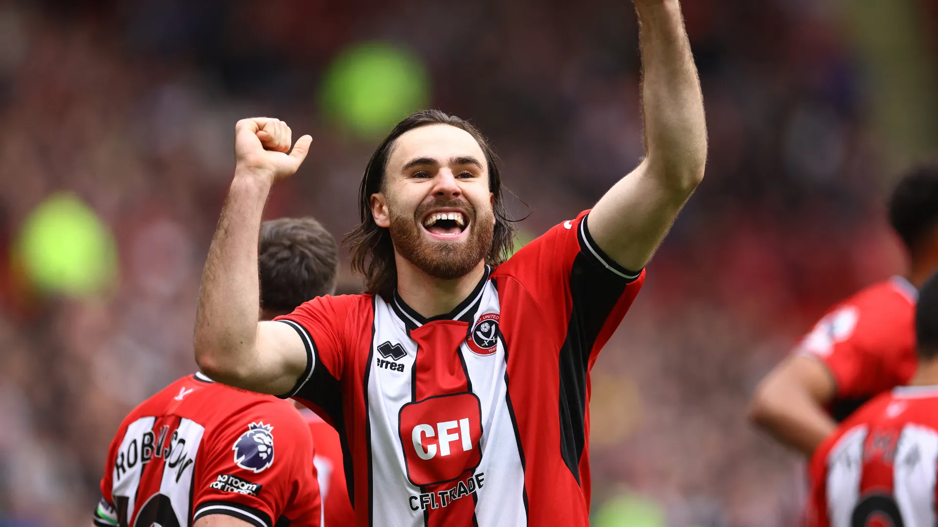 Tiền đạo Ben Brereton Diaz trong màu áo Sheffield United, giai đoạn anh tìm lại phong độ sau khi rời Villarreal.